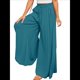 thumbnail image 3 of Pantalones Casuales de Cintura Alta para Mujer, de Color Liso, Largos y Anchos, con Bolsillos, para y Otoño. Azul y Verde XL, 3 of 8
