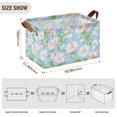 thumbnail image 7 of Yayeee Foldable Storage Basket for Shelves with Handles Set of 2 Waterproof Cloth Bins, Blue Floral, 7 of 7