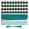 thumbnail image 2 of Palo de plástico Wosthever para soporte de plantas con 20 postes de bambú y 40 clips, 2 of 6