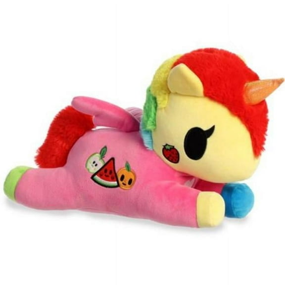 Aurora 14442 13 in. Enchanting Tokidoki Squishy Fruttina Bright & Colorful Design Showpiece Plush Stuffed Animal Plush Toy, Multicolor