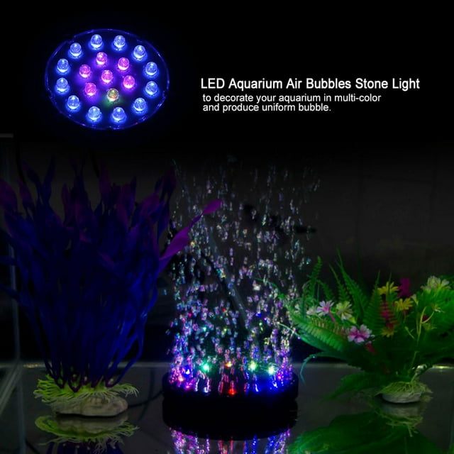 Fish Tank LED Stone,LED Aquarium Air Bubble Aquarium Light Stone Fish Tank Light Stone Leading Edge Technology