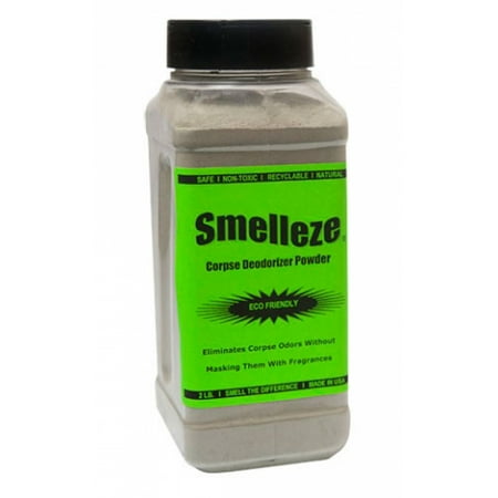 Powder Odor Remover - SMELLEZE Natural Corpse Odor Remover Deodorizer: 2 lb. Powder Removes Cadaver Odor