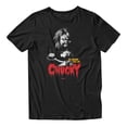 thumbnail image 2 of Chucky My Friends Call Me Men's Graphic T-Shirt (Black, S-2XL), 2 of 4