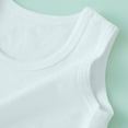 thumbnail image 5 of Ohufall Kids Cotton Tank Tops for Baby Boys & Girls 2-17 Month, Summer Cool Breathable Crew Neck Undershirts Toddler Boys Girls Cute Solid Casual Sleeveless Tops, 5 of 6