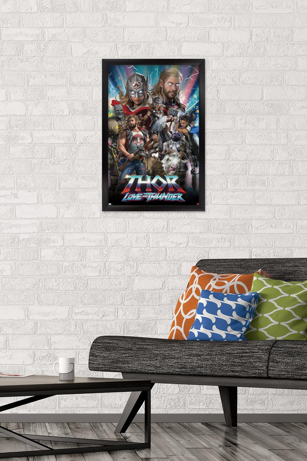 Marvel Thor: Love and Thunder - Amazing Wall Poster, 14.725" x 22.375" Framed