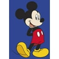 thumbnail image 2 of Junior's Mickey & Friends Smiling Mickey Mouse Portrait  Graphic Tee Royal Blue Large, 2 of 3