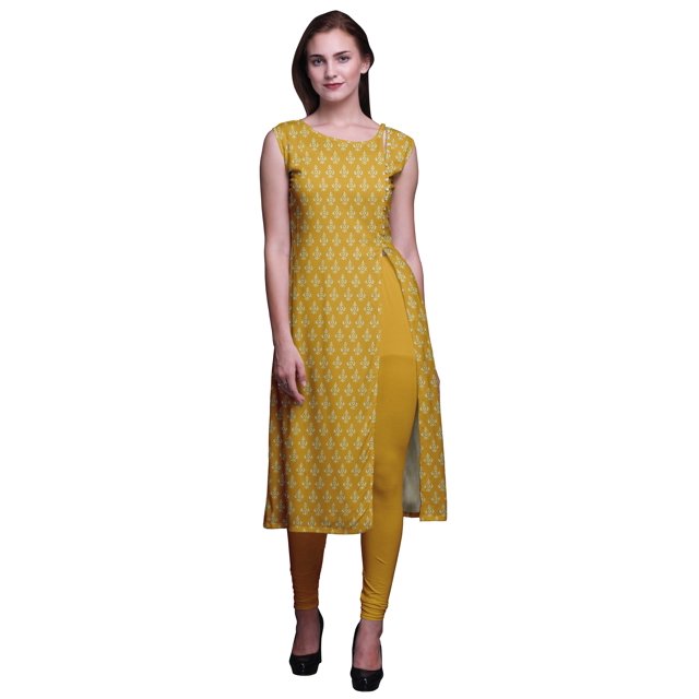 Bimba Kurta Imprimée Tenue d'Été Kurti pour Dames Tunique Droite Hauts Femmes