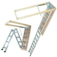 thumbnail image 1 of KFFKFF Attic Steps, 350-lb Weight Limit, 22.5" x 63", Versatile Aluminum Extendable Design, Easy to Carry, Suitable for 9.5'-12' Ceilings, Simplifies Attic Entry, 1 of 9