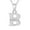 B, variant on Jewelry VerPetridure Women Gift 26 English Letter Name Chain Pendant Necklaces Jewelry