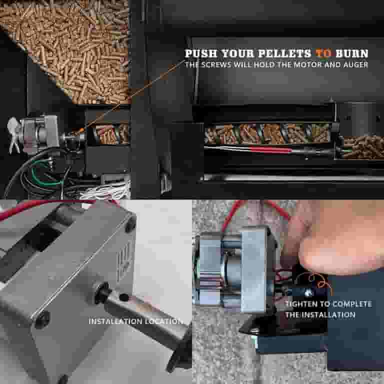 YAOAWE Pellet Grill Auger Motor Shaft Nut Bolt Kit Fit for Traeger, Pit Boss, Z-Grills, Rec Tec and Most Wood Pellet Grills, 3-Pack