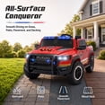 thumbnail image 5 of RAM 24V Ride On Car for Kids, 2 Seats Electric Car w/Remote Control, Bluetooth, MP3 Music, Lights, Powered Ride On Toy with 4 Wheels Spring Suspesion for Age 3-8 Boys & Girls, Fire Truck, 5 of 9