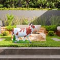 thumbnail image 4 of Kilisky Garden Decor Garden Statues Outdoor Decor Animals Figures Statue Resin Cow Figurines for Desktop Garden Decoration Fairy Garden Accessories Outdoor Statues, 4 of 12