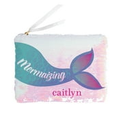 Personalized Mermaizing Sequined Zippered Pouch