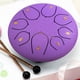 thumbnail image 1 of Fiudx Tambor de Mano de 6 Pulgadas con Sonido Relajante, Tambor de Acero Afinado Profesionalmente, Mazo de Madera Fácil de Tocar, Creación Musical para Meditación, Regalo para Músicos Adultos, Juego, 1 of 3