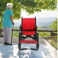 thumbnail image 4 of Rubicon DX01 All-Terrain Foldable Electric Wheelchair, 500W Motor Power Chair with 12 Mile Range, 300 lbs Capacity, Durable and Lightweight, Red, 4 of 5