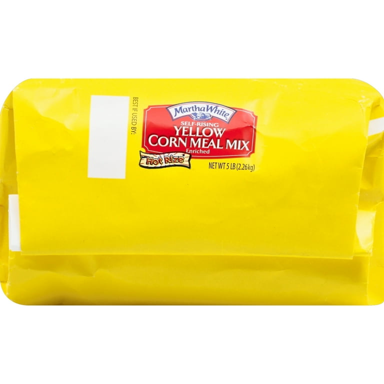 2 pack) Martha White Self Rising Yellow Corn Meal Mix with Hot