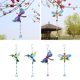 thumbnail image 5 of 4s Crystal Adorno de ventana Patio Patio Windchime Gloria Campanilla de viento colgante colgante, 5 of 9