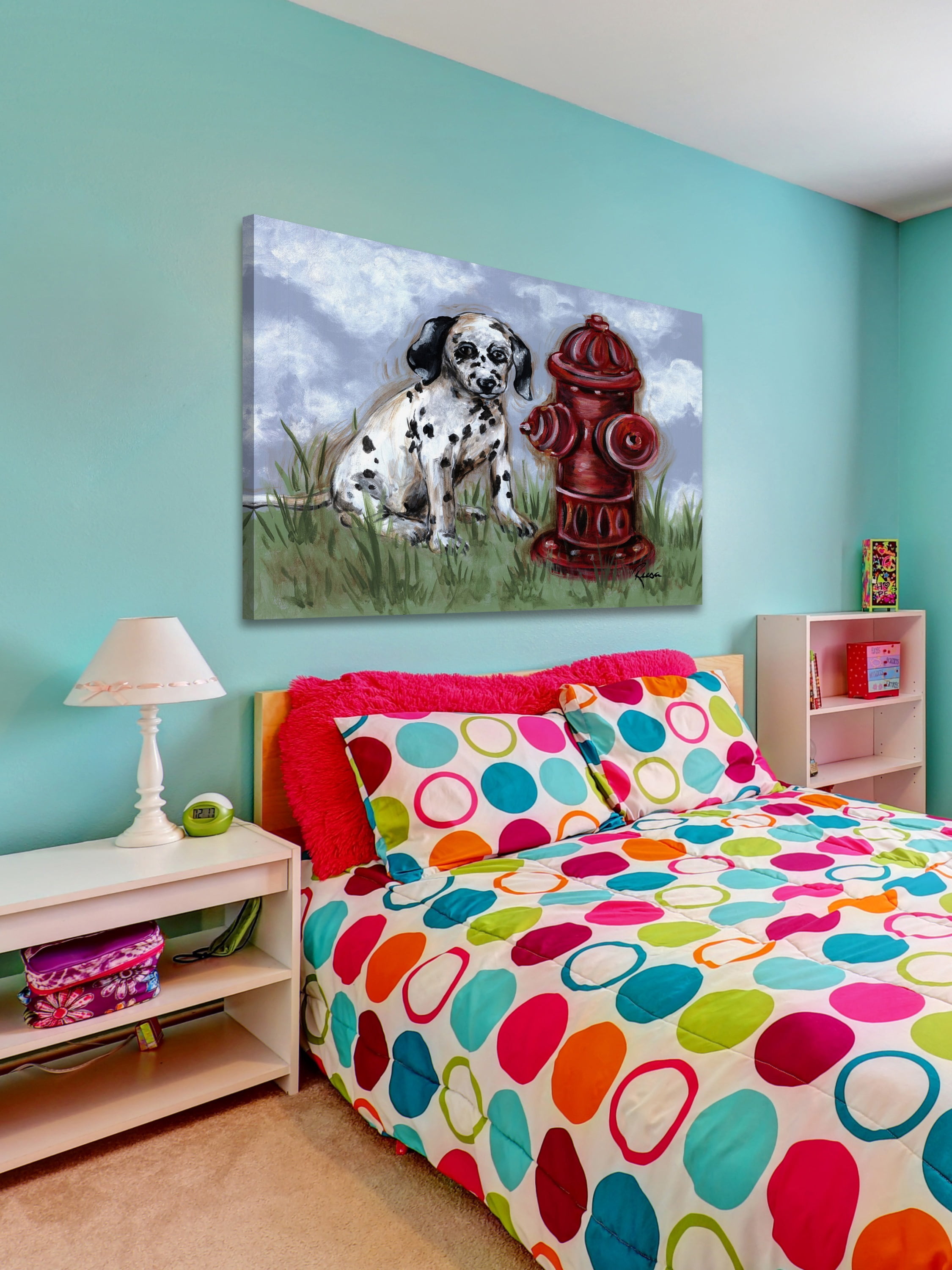 "Spot" Painting Print on Wrapped Canvas