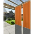 thumbnail image 3 of nqOlkjepod Outdoor Curtains for Patio Waterproof, Orange Outdoor Privacy Panels Grommet, Pure Orange Blackout Outside Curtains for Porch/Cabana/Pergola/Gazebo 54"x84", 1 Panel, 3 of 8