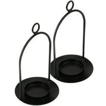 WORGEOUS  2 Pcs Wall Sconces for Candles Portable Wrought Iron Holder Stick Sturdy