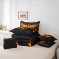 thumbnail image 4 of Erosebridal Phoenix Print Bedding Sets Queen Size, Black and Gold Bed Set, Reversible 7-Piece, 4 of 5