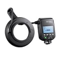 thumbnail image 3 of Linterna Godox MF-R76N i-TTL Macro Ring Flash Light GN14 10 niveles de brillo ajustable con 8 piezas de anillo adaptador Reemplazo de batería de gran capacidad para cámara Nikon, 3 of 8