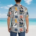 thumbnail image 3 of Lsque Dog pattern Hawaiian Shirt for Men, Unisex Summer Beach Casual Short Sleeve Button Down Shirts-XX-Large, 3 of 9