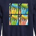 thumbnail image 3 of Toy Story - Woody Grid - Youth Boys Crew Fleece Sweatshirt, 3 of 5