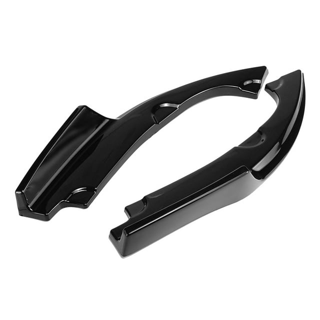 Spoiler 2PCs Light Black Anti Scratch Car Rear Bumper Lip Diffuser Splitter Replacement for 2016 to 2018