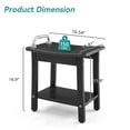 thumbnail image 6 of Dycanpo HDPE Shower Bench Stool,Shower Stools with Storage Shelf for Bathroom,Black, 6 of 9