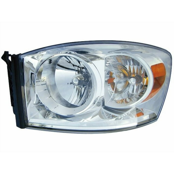 Left Driver Side Headlight Assembly - Compatible with 2007 - 2008 Dodge Ram 1500 (New Style)