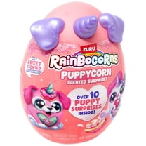 ZURU Rainbocorns Puppycorn Scented Surprise Slow Rise Plush, Purple