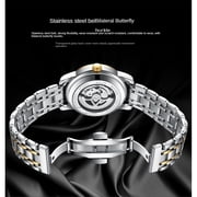 EXPLOJOY Luxury Automatic Watch for Men – Skeleton Design, Moon Phase Display, and Luminous Features