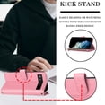 thumbnail image 4 of Compatible avec Google Pixel 7A Étui Portefeuille Premium à Fermeture Éclair Grand Espace à Rabat en Cuir PU, 4 of 5