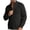 #01 Black, variant on Mens Knitted Cardigan Sweater Full Zip Stand Collar Casual Coat Solid Ribbed Raglan Sleeve Front Pockets Fall Winter Warm Outerwear Black(M-3XL)