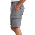 thumbnail image 3 of UNIONBAY Men's Relaxed Fit Flex Waist Cargo Short (Gray, 34), 3 of 4