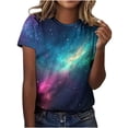 thumbnail image 2 of Warop Casual T-Shirt for Men and Women, with Star Print and Round Neck, for Daily Use and Casual Activities, 2 of 6