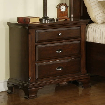 Picket House Furnishings Canton 3 Drawer Nightstand - Deep Cherry