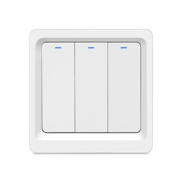 Amdohai Zigbee Smart Light Switch Push Button Smart Life/Tuya APP Remote Control Wall Switch Compatible with Alexa Google Home for Voice Control