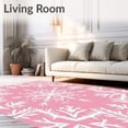 thumbnail image 2 of ODIKA 6x9 Machine Washable Non-Slip Area Rug, Luxurious Crystal Seasonal Adornment High Traffic Rug with Pad, Pink, 739980, 2 of 8