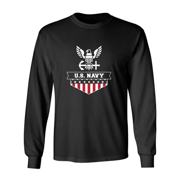 U.S. Navy Flag Adult Long Sleeve T-shirt