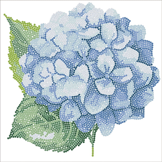 DIAMOND DOTZ® Blue Hydrangea Special Edition Diamond Painting Kit