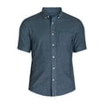 thumbnail image 4 of George Men's & Big Men's Short Sleeve Poplin Button-Up Shirt, Sizes S-3XL, 4 of 4