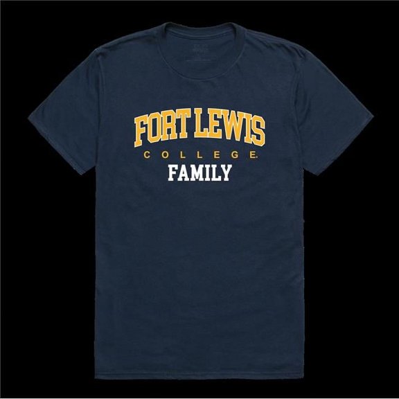 W Republic 571-437-NVY-04 Fort Lewis College Skyhawks Family T-Shirt, Navy - Extra Large