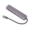 thumbnail image 5 of Hub USB C 7 en 1 4K 1Gbps Ethernet 100W PD 2 puertos USB3.0 adaptador multipuerto de interfaz Multimedia de alta definición, 5 of 5