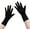 Black, variant on Medium Length Cotton Sunblock Gloves Summer UV Protetion Sun Gloves Women Sunscreen Driving Glove