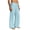 Light Blue, variant on FRSASU Cotton Linen Pants for Men Casual Loose Fit Elastic Drawstring Waist Summer Beach Pants with Pockets White-A