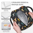 thumbnail image 3 of Rateoe Plaid Dachshund Pattern Lunch Bag Women, Lunch Box, Lunch Bag, Small Leakproof Lunch Tote Large Capacity Reusable Insulated Cooler Lunch Container, 3 of 6