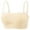 #0365-White, variant on Ailaofu Womens Wireless Seamless Bras No Underwire Square Neck Push Up Bras Full Coverage Bralette Adjustable Supportive Bra