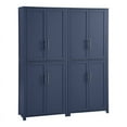 thumbnail image 5 of Crosley Furniture Savannah 2pc Traditional Wood Kitchen Storage Pantry in Navy, 5 of 14